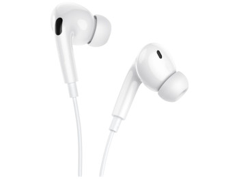 Наушники вакуумные Hoco M101 Pro, Type-C, с микрофоном, 65×25×65 мм, цвет белый