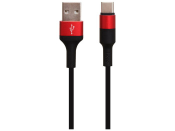 Кабель USB Hoco X26 Xpress Charging Type-C Цвет Чёрно-Красный