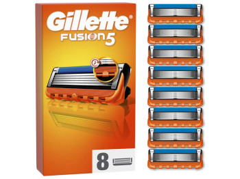 Картриджи сменные Gillette Fusion5, сталь, 8шт