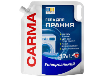 Гель для прання Carma Універсальний, 1,7л, дой-пак