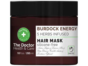 Маска для волосся The Doctor Health&Care Реп'яхова, з екстрактом лопуха та комплексом трав, 295мл