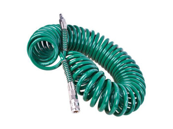 Шланг спіральний для пневмоінструменту, PU, 8×12мм, 20м, з перехідниками (V-81220Р)