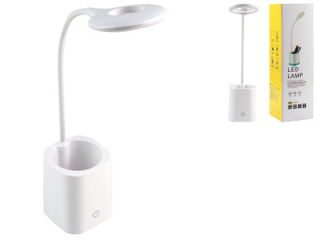 Лампа Настольная с Подставкой WS-8002 1200 мАч, цвет белый