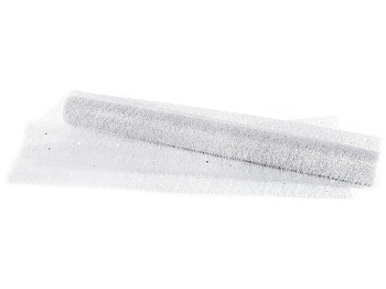 Текстиль для декораций, цвет - серебро