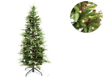 Ёлка искусственная Итальянская 1213 ветки, 250 LED лампочек, 180см