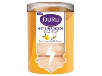 Мило туалетне Duru Get Energized, женьшень і лимон, 90г (ціна за 4 шт)