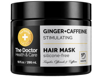 Маска для волосся The Doctor Health&Care Стимулююча, з імбиром, кофеїном та кокосовим маслом, 295мл