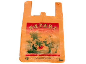Кульок із ручками типу майка Safari (250шт) 700гр 30x45см