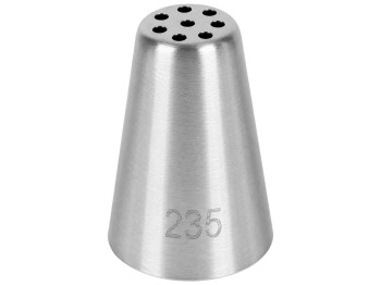 Насадка для кондитерського мішка Травка №235, нержавіюча сталь, 3,5×2 см (ціна за 1шт)