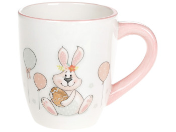 Кружка керамическая с объемным рисунком Веселый кролик, 360мл