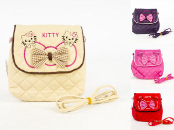 Сумка Hello Kitty шкірзамінник, вертикальна, забарвлення асорті