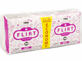 Прокладки для крит. дней Fantasy Flirt teen DUO-cotton&care 3капли (цена за уп.20шт) WKL04R