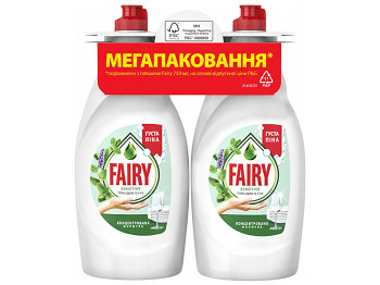 Засіб для миття посуду Fairy Sensitive Чайне дерево та м'ята, 750мл (ціна за 2шт)