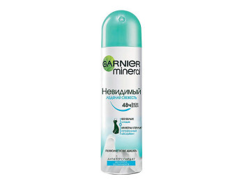 Дезодорант-антиперспірант спрей Garnier Mineral "Невидимий крижана свіжість" для тіла 150мл