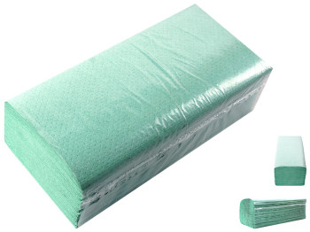 Рушники паперові PRO service Optimum зелені макулатурні V-складання одношарові 160шт 80108