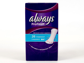 Прокладки ежедневные Always Pro-Fresh "Normal" 26шт 2капли