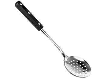 Шумовка кухонная Grip из нержавеющей стали с пластиковой ручкой, 36×9,5 см