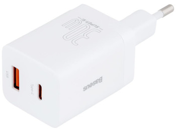 Сетевое зарядное устройство Baseus PD+QC3.0 30W CCSUPP-E Цвет Белый, 02