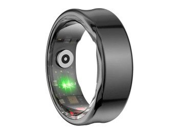 Смарт-кольцо XO Smart Ring RS01 размер 10 (19,8мм), титан, водозащита 5 АТМ, цвет черный