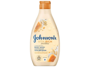 Гель для душа Johnson's Vita-Rich Смузи, ухаживающий, с йогуртом, овсом и медом, 250мл