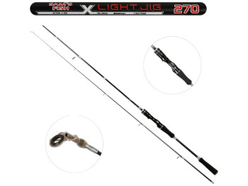 Спінінг штекерний лайт X-Light Jig, на хижака, мікс карбон, 2,7м, тест 3-30г, колір чорний