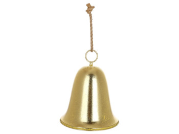 Подвеска металлическая Christmas bell, 21×26см, цвет золото антик