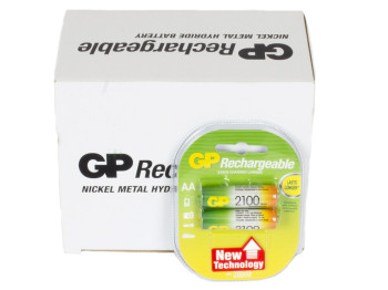 Акумулятор GP Rechargeable AA 2100mPa (ціна за блістер 2шт) GPRHC212C064