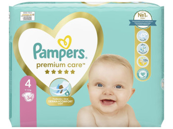 Подгузники Pampers Premium Care Maxi, размер 4 (9–14 кг), 34шт