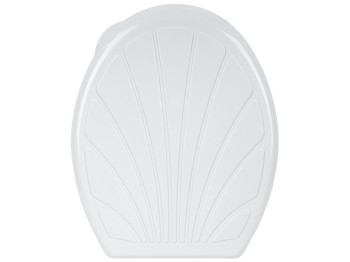 Сиденье для унитаза пластиковая Ромашка (цвет - белый) Efe plastics