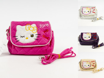 Сумка Hello Kitty шкірзамінник, горизонтальна, забарвлення асорті