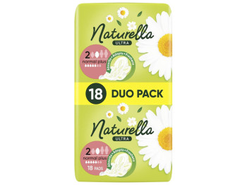 Прокладки гігієнічні Naturella Ultra Normal Plus, з крилами, 5 крапель, 18шт