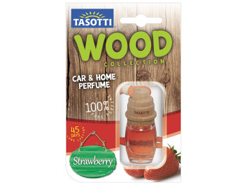 Освежитель воздуха на зеркало Tasotti Wood пробковый Strawberry 7мл 10435