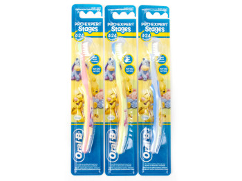Зубная щетка детская Oral B "Stages 1" (4-24 месяца) мягкая