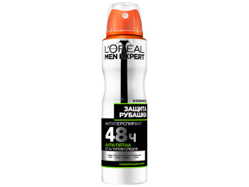 Дезодорант-антиперспирант мужской LOreal Paris Men expert "Защита рубашки" 48ч спрей 150мл
