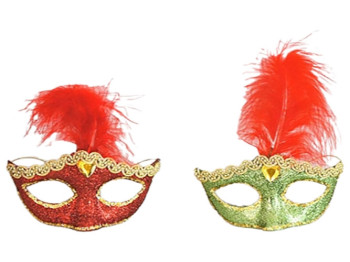 Ёлочное украшение Маска 10см, 2 дизайна