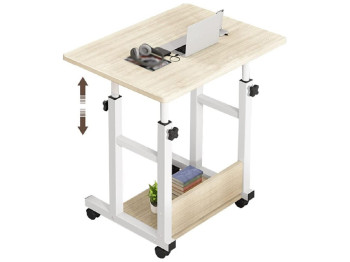 Стол компьютерный на колесиках с регулировкой высоты S, 60х40х69-90см