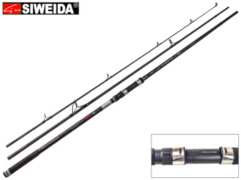 Спінінг штекерний Siweida "Carp Performance" карбон, 7 кілець, 3-секційний 3,9м 120г