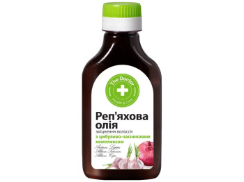 Реп'яхова олія Домашний доктор зміцнення волосся з цибульно-часниковим комплексом 100мл