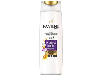 Шампунь для волосся Pantene Pro-V 3в1 Поживний коктейль 360мл