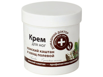 Крем для ніг "Домашній доктор" з кінським каштаном і хвощем польовим 250мл