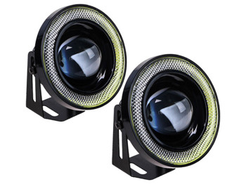 Фара дополнительная PL-1797 LED-2in1/12V-2x5W/D=85мм