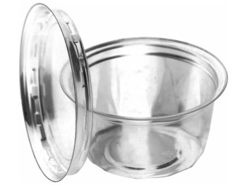 Соусник с внешней крышкой Pro Service PET, 50мл, (цена за набор 50шт)