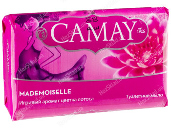 Мило туалетне тверде Camay Мадемуазель з ароматом лотоса 85г
