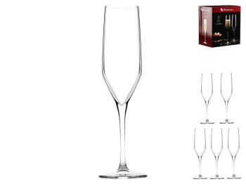 Набір келихів для ігристих вин Pasabahce Napa, 200мл, скло, колір прозорий (ціна за 6шт)