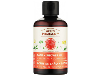 Масло для душа и ванны Green Pharmacy Иланг-иланг и сицилийский апельсин, с эфирными маслами, 250мл