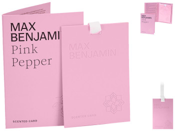 Освежитель воздуха Max Benjamin Scented Card Pink Peper, для шкафа и авто, 8×0,5×11,3см (717721)