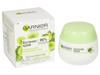 Ботанік-крем Garnier Skin Naturals зволож., з екстр. винограду, для норм. і комб. шкіри обличчя 50мл