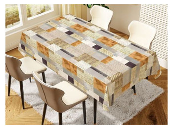 Клеёнка Style, ПВХ на тканевой основе, 1.40×20 м, графический узор, цвет бежевый