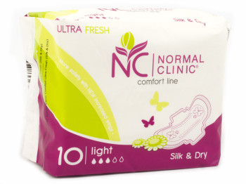 Прокладки для крит. дней Normal Clinic Comfort ultra fresh silk&dry 3капли (цена за уп. 10шт) NCF01B