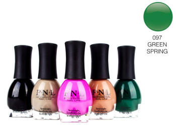Лак для ногтей P.N.L №097 GREEN SPRING 15мл